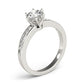 Channel Set Single Row Engagement Ring