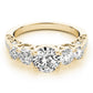 Single Row Prong Set Trellis Engagement Rings