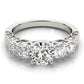 Single Row Prong Set Trellis Engagement Rings