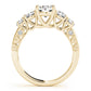 Single Row Prong Set Trellis Engagement Rings