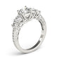 Single Row Prong Set Trellis Engagement Rings