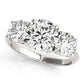 3-Stone Prong Set Engagement Ring