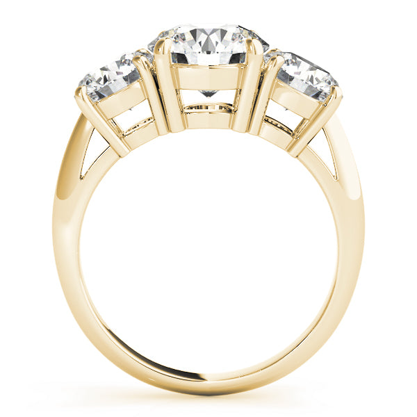3-Stone Prong Set Engagement Ring
