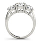 3-Stone Prong Set Engagement Ring