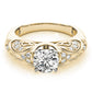Antique Style Filigree Solitaire Engagement Rings