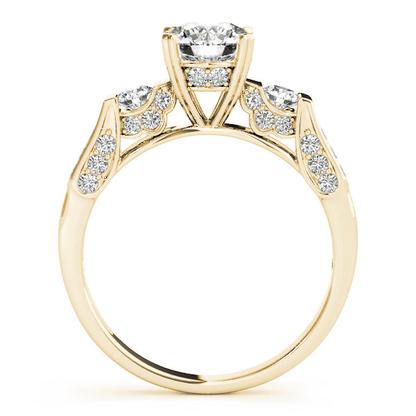 ENGAGEMENT RINGS 3 STONE ROUND