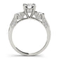 ENGAGEMENT RINGS 3 STONE ROUND