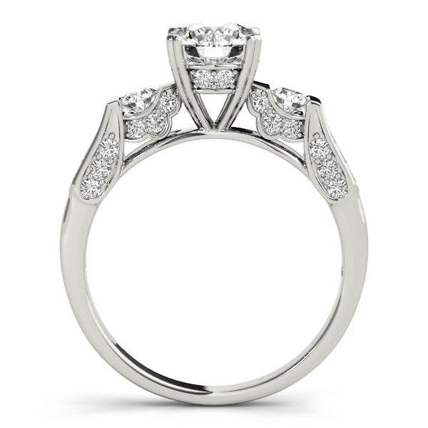 ENGAGEMENT RINGS 3 STONE ROUND