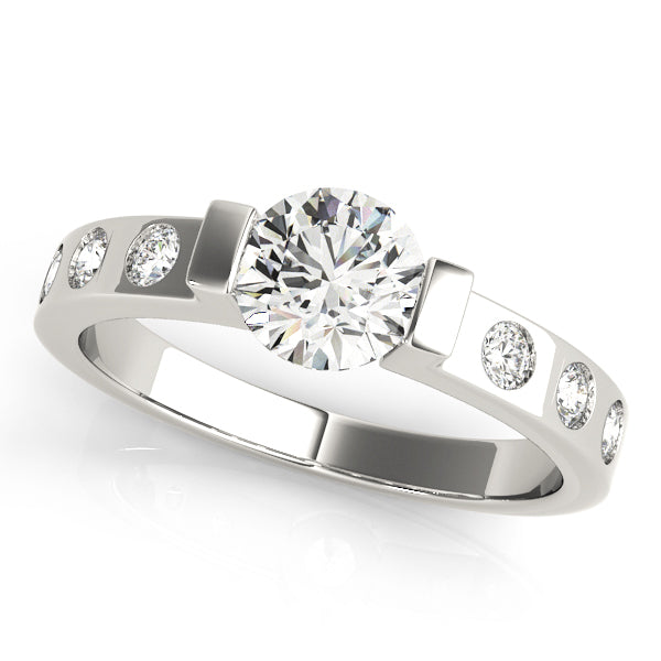 ENGAGEMENT RINGS SINGLE ROW PRONG