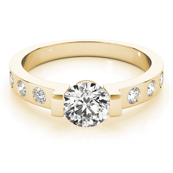 ENGAGEMENT RINGS SINGLE ROW PRONG