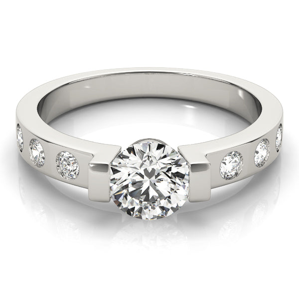 ENGAGEMENT RINGS SINGLE ROW PRONG