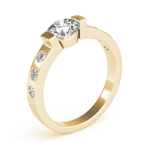 ENGAGEMENT RINGS SINGLE ROW PRONG