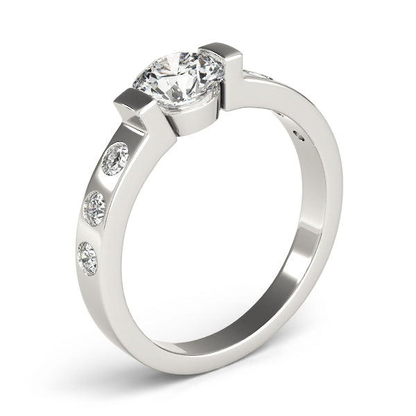 ENGAGEMENT RINGS SINGLE ROW PRONG