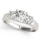 3-Stone Trellis Engagement Rings