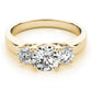 3-Stone Trellis Engagement Rings