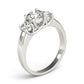 3-Stone Trellis Engagement Rings