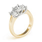 3-Stone Princess Cut Trellis Engagement Ring
