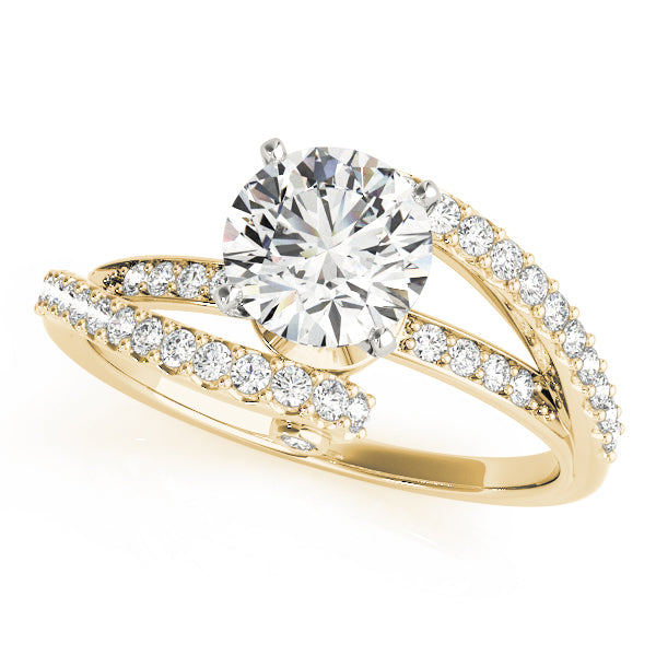 Bypass Split Shank Engagement Rings
