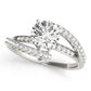 Bypass Split Shank Engagement Rings
