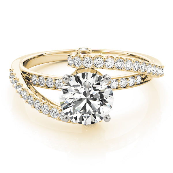 Bypass Split Shank Engagement Rings