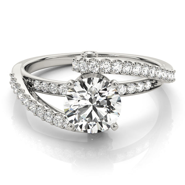Bypass Split Shank Engagement Rings