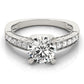 Channel Set Single Row Engagement Ring