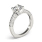 Channel Set Single Row Engagement Ring