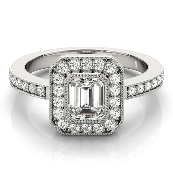 ENGAGEMENT RINGS HALO EMERALD