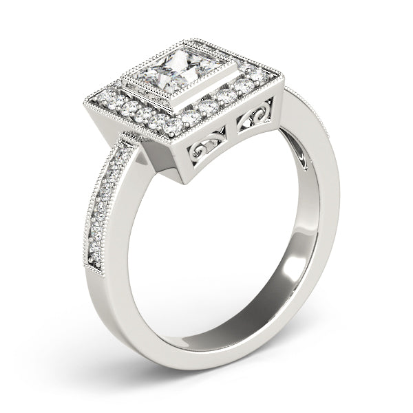 ENGAGEMENT RINGS HALO SQUARE & CUS