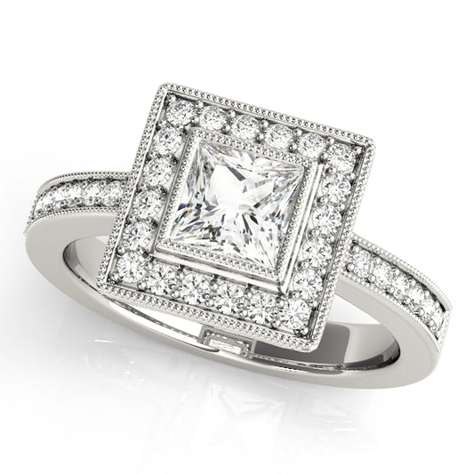 ENGAGEMENT RINGS HALO SQUARE & CUS