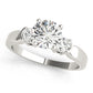 ENGAGEMENT RINGS 3 STONE ROUND