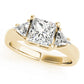 3-Stone Princess-Cut Trellis Engagement Rings