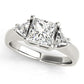 3-Stone Princess-Cut Trellis Engagement Rings