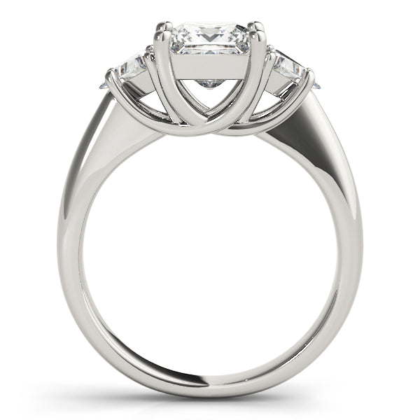 3-Stone Princess-Cut Trellis Engagement Rings