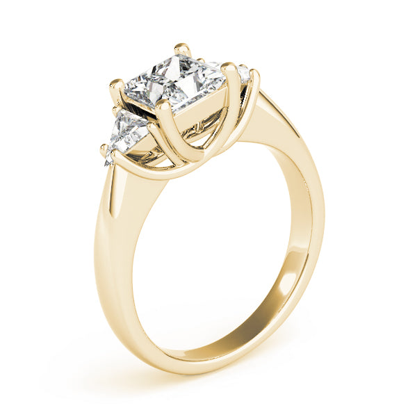 3-Stone Princess-Cut Trellis Engagement Rings
