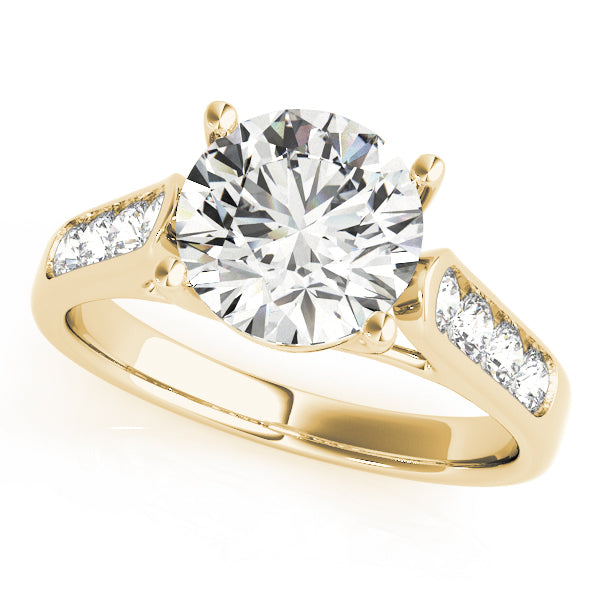 Channel Set Trellis Engagement Rings