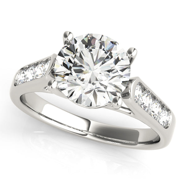 Channel Set Trellis Engagement Rings