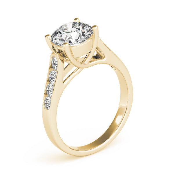 Channel Set Trellis Engagement Rings