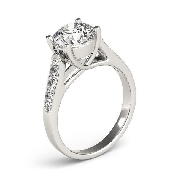 Channel Set Trellis Engagement Rings