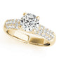 Multirow Pavé Set Engagement Ring