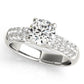 Multirow Pavé Set Engagement Ring