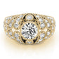 Antique Style Milgrain Engagement Ring