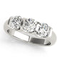 3-Stone U-Prong Engagement Ring