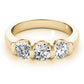 3-Stone U-Prong Engagement Ring