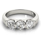 3-Stone U-Prong Engagement Ring