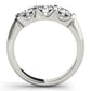 3-Stone U-Prong Engagement Ring