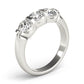 3-Stone U-Prong Engagement Ring
