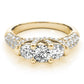 ENGAGEMENT RINGS 3 STONE ROUND
