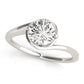 Solitaire Bypass Engagement Ring