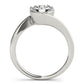 Solitaire Bypass Engagement Ring